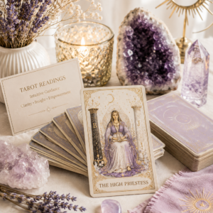 Layered Tarot Cards with Amanda