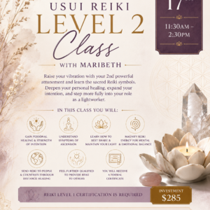 Usui Reiki Level 2 Class with Maribeth