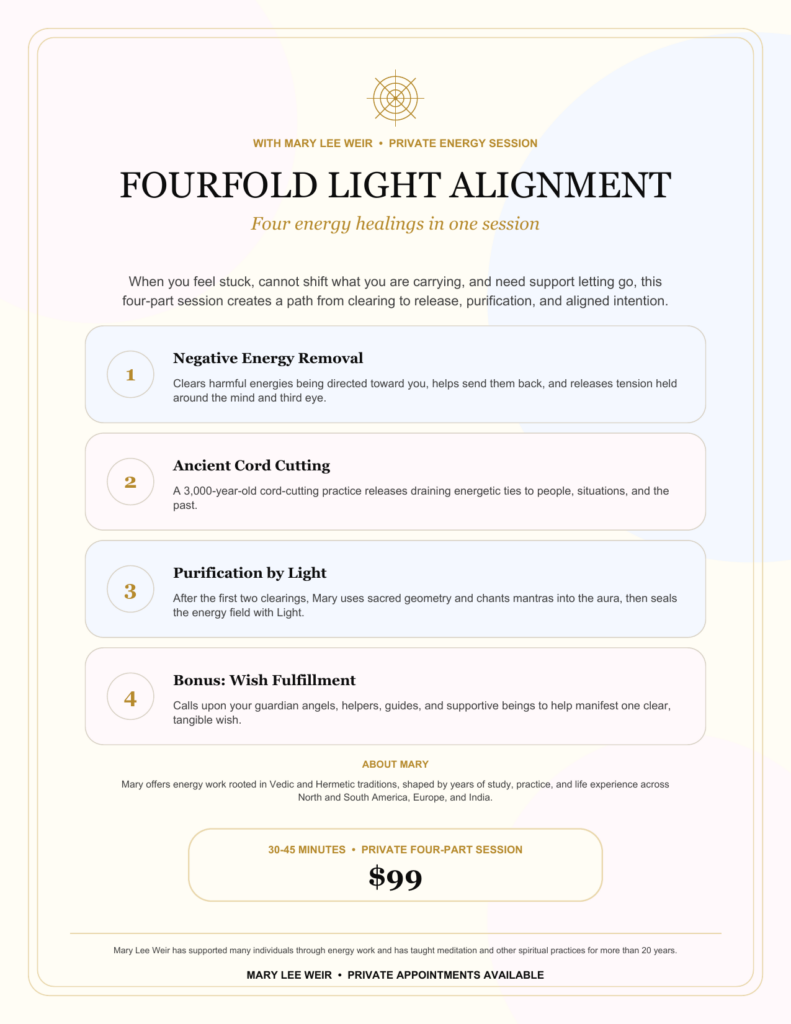 Fourfold Light Alignment with Mary