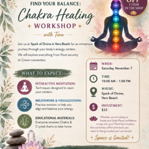 Find Your Balance: Chakra Healing Workshop with Tina